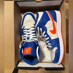 Nike Blue and Orange Athletic Shoes